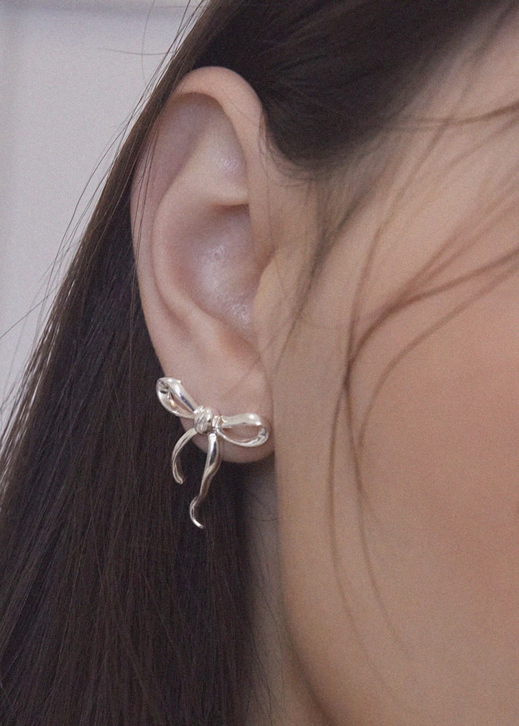 [4차 리오더] Ribbon tie earring